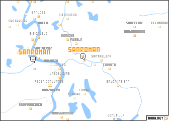 map of San Román