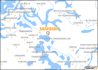 map of San Román