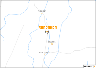 map of San Roman