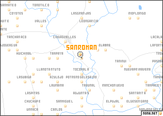 map of San Román