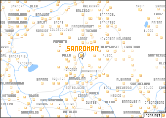 map of San Roman