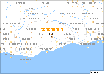 map of San Romolo