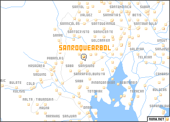 map of San Roque Arbol