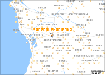 map of San Roque Hacienda