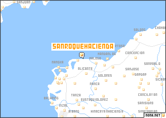 map of San Roque Hacienda