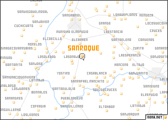 map of San Roque