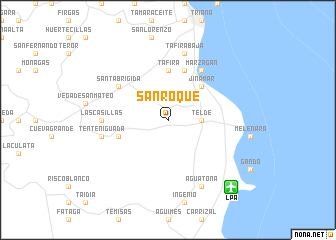 map of San Roque