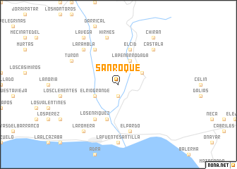 map of San Roque