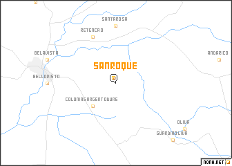 map of San Roque