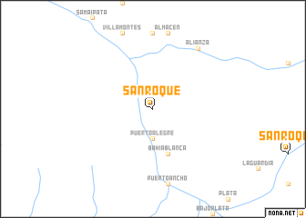 map of San Roque