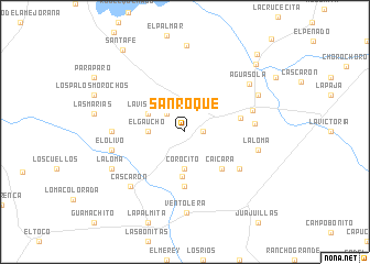 map of San Roque