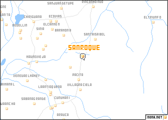 map of San Roque