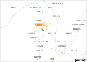 map of San Roque