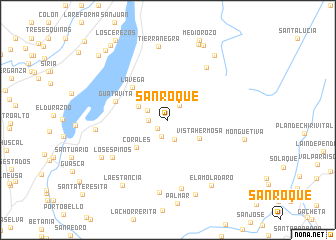 map of San Roque