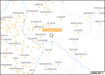 map of San Roque