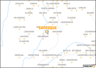 map of San Roque