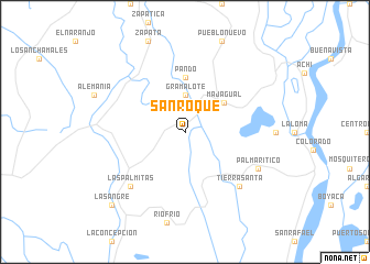 map of San Roque