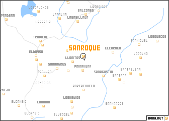 map of San Roque