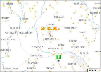 map of San Roque