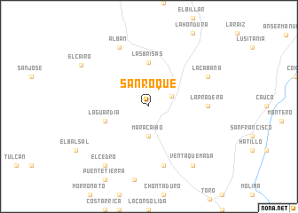 map of San Roque