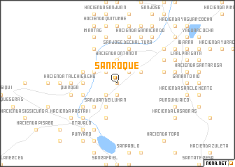 map of San Roque