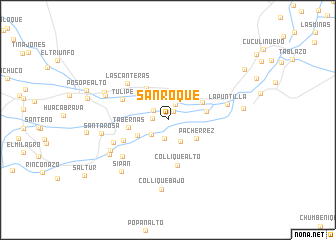 map of San Roque