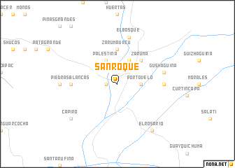 map of San Roque