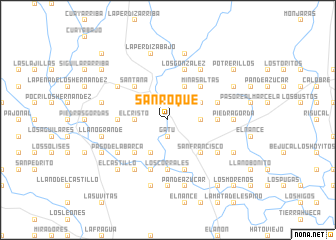 map of San Roque