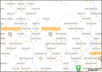 map of San Roque