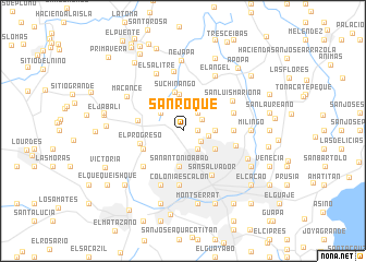 map of San Roque