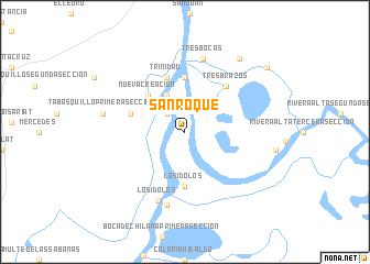 map of San Roque