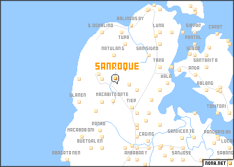 map of San Roque