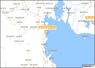 map of San Roque