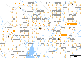 map of San Roque