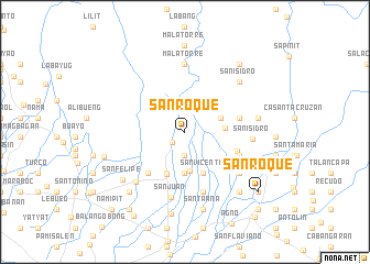 Map Of San Manuel Pangasinan San Roque (Philippines) Map - Nona.net