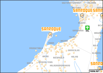 map of San Roque