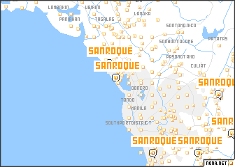 map of San Roque