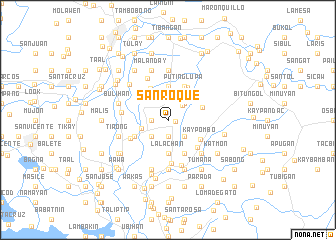 map of San Roque