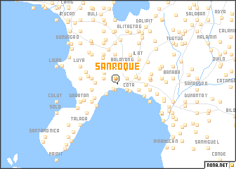 map of San Roque