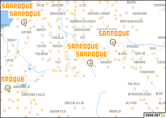 map of San Roque