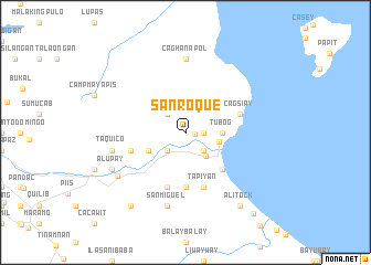 map of San Roque