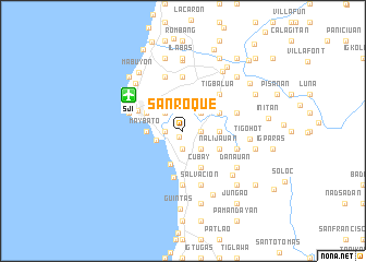 map of San Roque