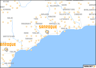 map of San Roque