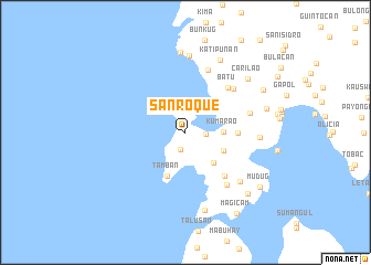 map of San Roque