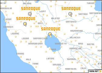 map of San Roque