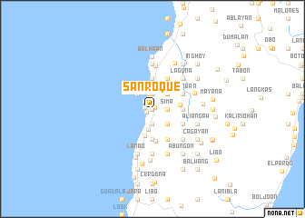 map of San Roque