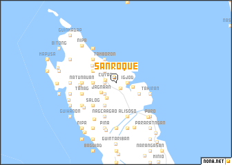 map of San Roque