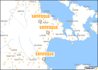 map of San Roque