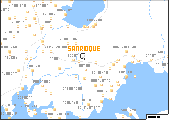 map of San Roque