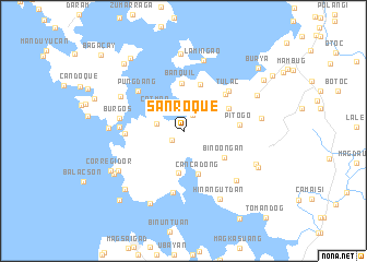 map of San Roque